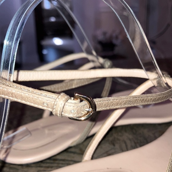 Sergio Rossi Leather Minimalist Sandals - Picture 8 of 11